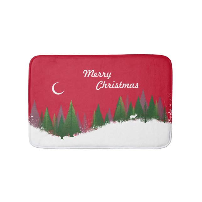 Tapis De Bain Mat de bain de Noël Woods (Devant)