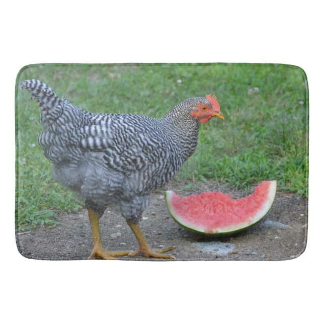 Tapis De Bain Mat de bain de poulet à la pastèque (Devant)