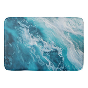 Tapis De Bain Mat de bain d'eaux bleues