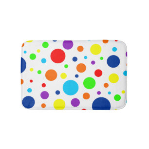 Tapis De Bain Mat de bain des points arc-en-ciel