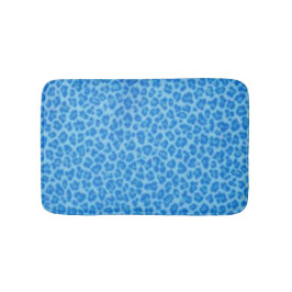 Tapis De Bain Mat de bain Empreinte de léopard bleu