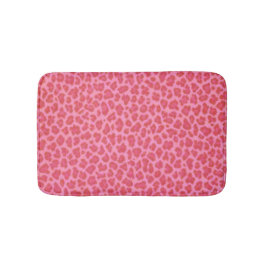 Tapis De Bain Mat de bain Empreinte de léopard rose