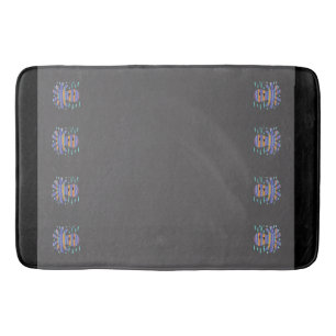 Tapis De Bain Mat de bain gris octopus souriant
