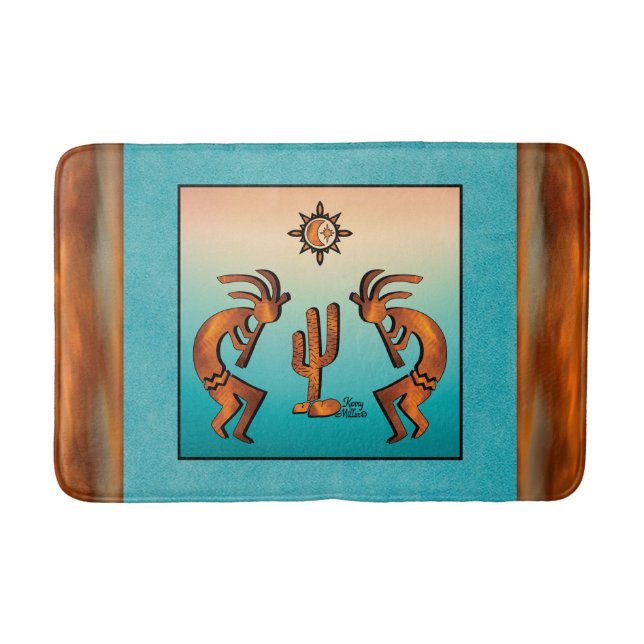Tapis De Bain Mat de bain Kokopelli Sud-Ouest (Devant)