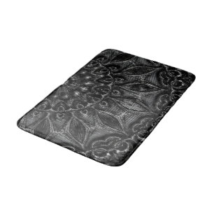 Tapis De Bain Mat de bain Mandala au charbon de bois