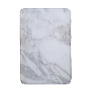 Tapis De Bain Mat de bain Marbre blanc