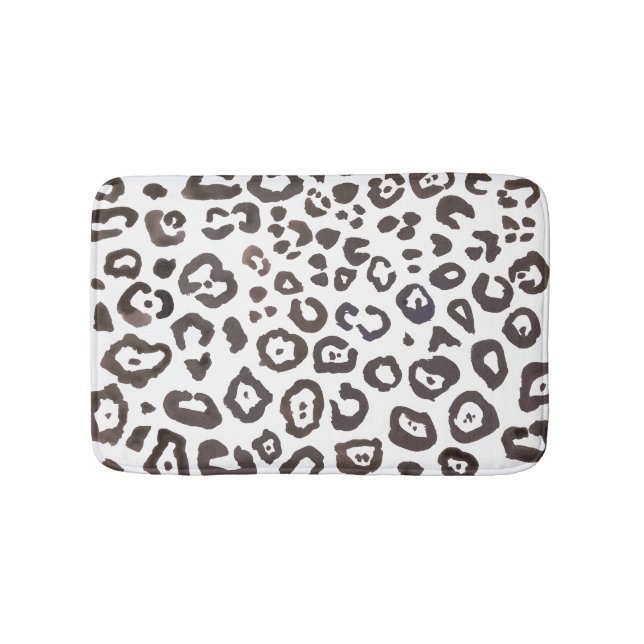 Tapis De Bain Mat de bain Motif animal Empreinte de léopard (Devant)