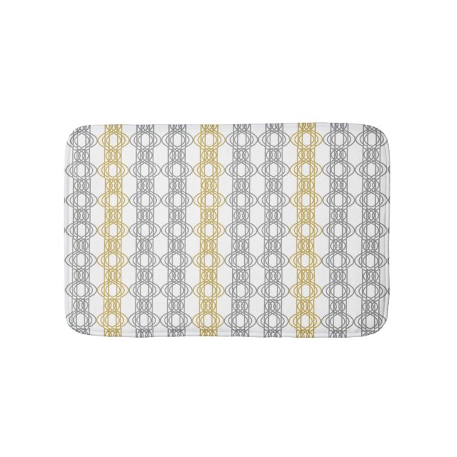 Tapis De Bain Mat de bain Motif argent et or (Devant)