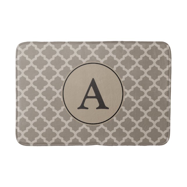 Tapis De Bain Mat de bain Motif Brown monogramme (Devant)