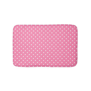 Tapis De Bain Mat de bain Pois rose