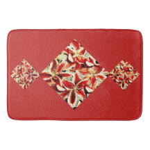 Mat de bain Red Lilies