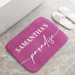 Tapis De Bain Mat de bain rose chaud moderne