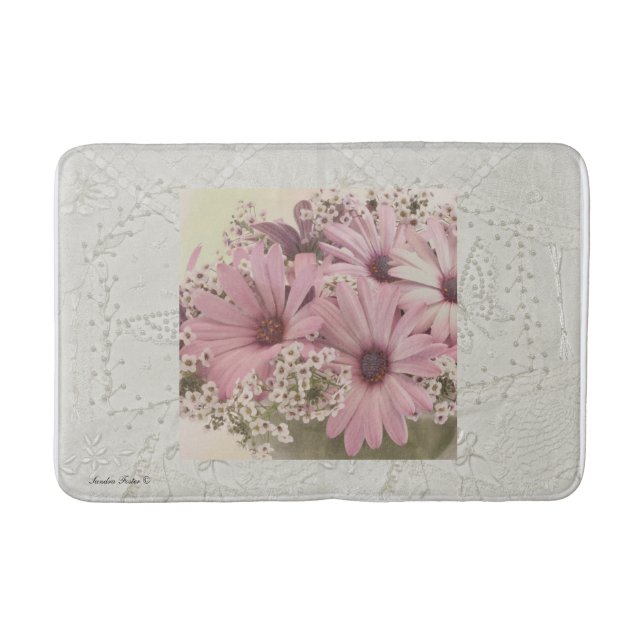 Tapis De Bain Mat de bain rose ostéospernum (Devant)