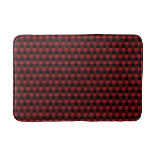 Tapis De Bain Mat de bain rouge noir