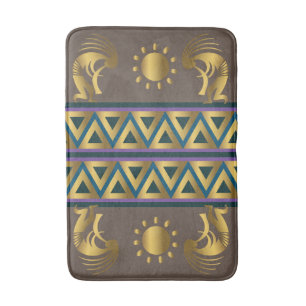 Tapis De Bain Mat de bain Sun Kokopellis doré