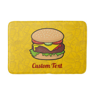 Tapis De Bain Mat de salle de bain Cheeseburger