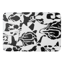 Mat noir et blanc Abstrait