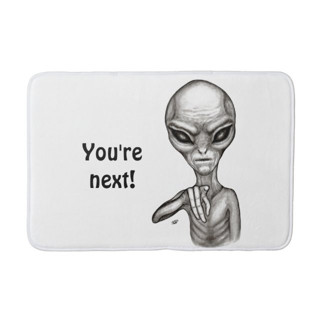 Tapis De Bain Mauvais Alien, Tu es le prochain ! (Devant)
