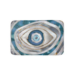Tapis De Bain Mauvais oeil Textiles et or