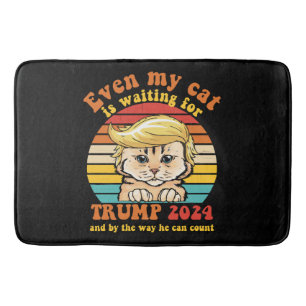 Tapis De Bain Même mon chat attend l'habillement Trump 2024