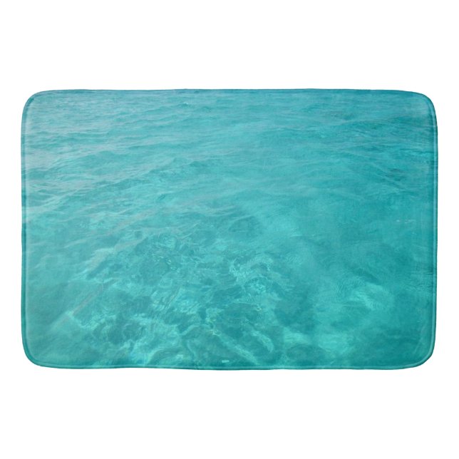 Tapis De Bain Mer des Caraïbes de turquoise (Devant)