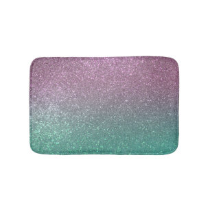 Tapis De Bain Mermaid vert rose Parties scintillant étincelante 
