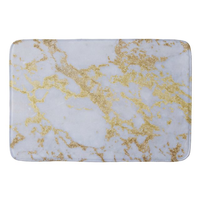 Tapis De Bain Merveilleux marbre de parties scintillant moderne  (Devant)