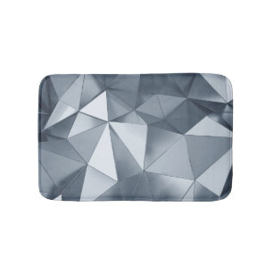 Tapis De Bain Métal géométrique : Motif tridimensionnel