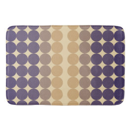 Tapis De Bain Mi-siècle moderne cercles de lavande