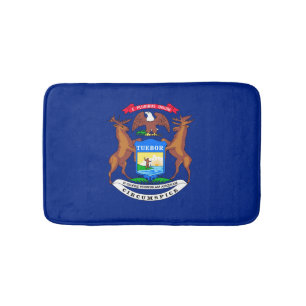 Tapis De Bain Michigan State Flag Design