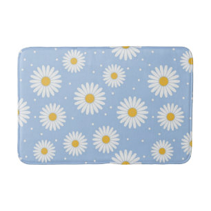 Tapis De Bain Mignonne Mat Bleu Bleu Bleu Bain Mat Bain Blanc.