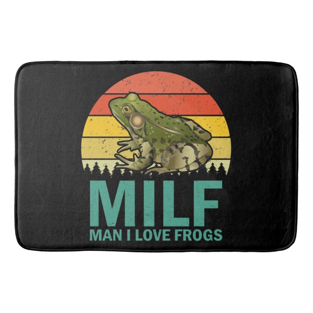 Tapis De Bain MILF Man I Love Frogs Bath Mat (Devant)