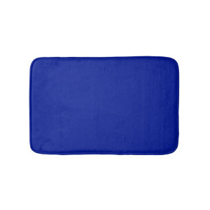 Tapis De Bain Mini bleu cobalt uni élégant moderne
