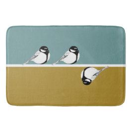 Tapis De Bain Miniature minimaliste pour la conception d'oiseaux