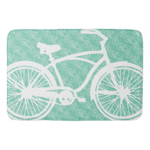 Tapis De Bain Mint Green Retro Boy's Fender Vintage Vélo