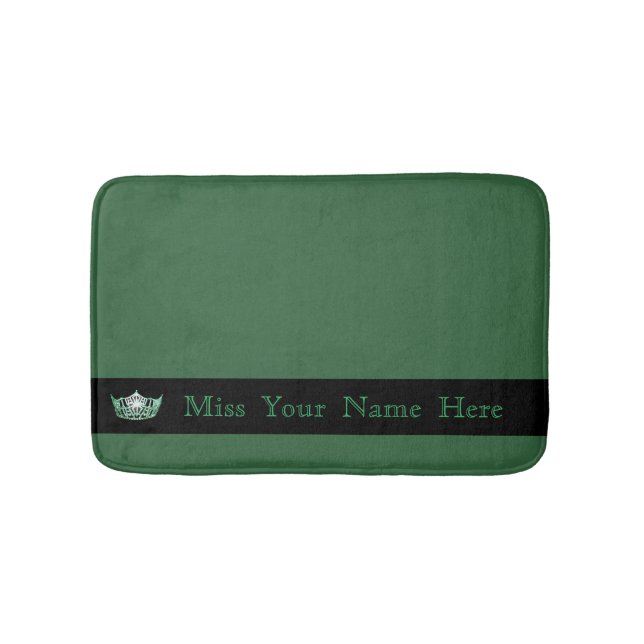Tapis De Bain Miss America Green Crown Bath Mat (Devant)