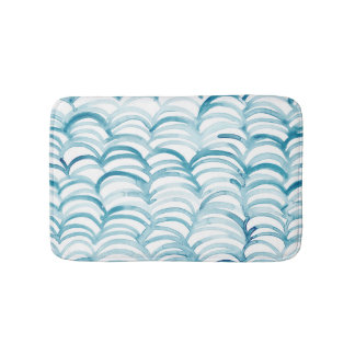 Tapis De Bain Modèle de style japonais Vague bleueIllustration