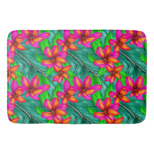 Tapis De Bain Modèle floral Paradis tropical