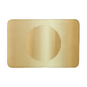 Tapis De Bain Modèle vierge d'apparence or élégant sur mesure
