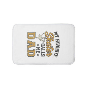 Tapis De Bain Mon Skateur Préféré M'appelle Papa Vintage Shirt_1