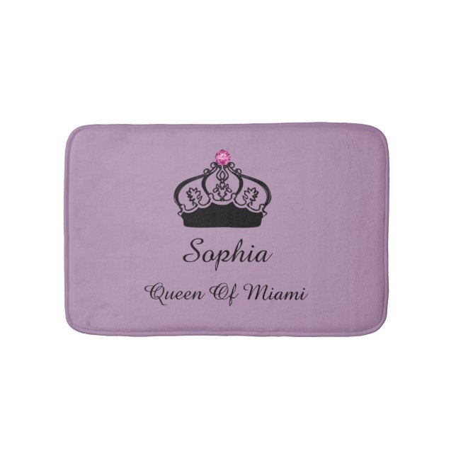 Tapis De Bain Monarchie de la reine drôle (Devant)