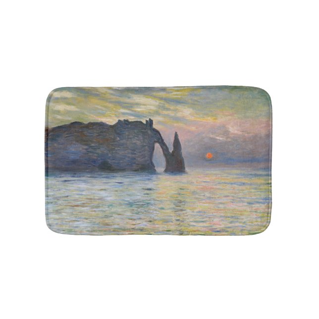 Tapis De Bain Monet - Le Manneport, Falaise à Etretat, coucher d (Devant)