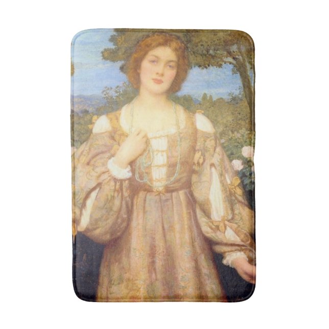 Tapis De Bain Monna Giovanna (par Edward Robert Hughes) (Devant (Vertical))