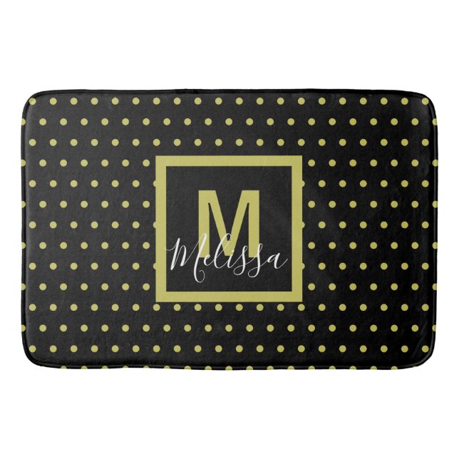 Tapis De Bain Monograme de Black Golden Circle (Devant)