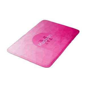Tapis De Bain Monogramme à motif géométrique en maille dégradé r