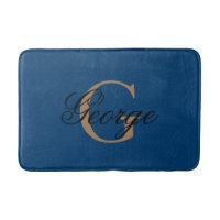 Monogramme élégant et tendance Black Blue Gold