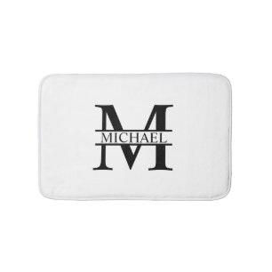 Tapis De Bain Monogramme et nom personnalisés