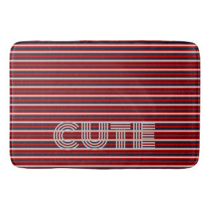 Tapis De Bain Monogramme moderne trié