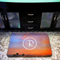 Monogramme Orange Blue Sunset Rainbow Photographie
