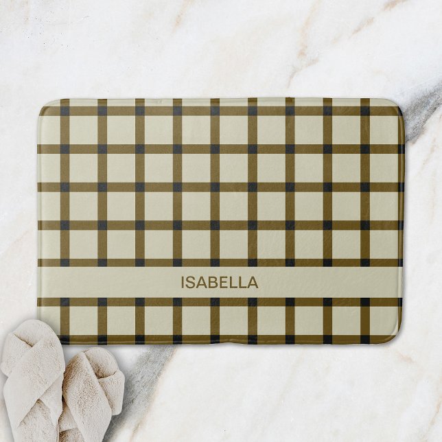 Tapis De Bain Monogramme personnalisé (Créateur téléchargé)